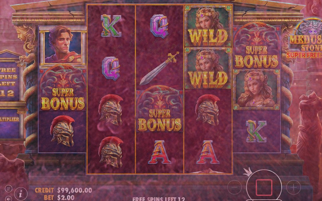 Free Spins-läget där rullarna snurrar i bonusrundan